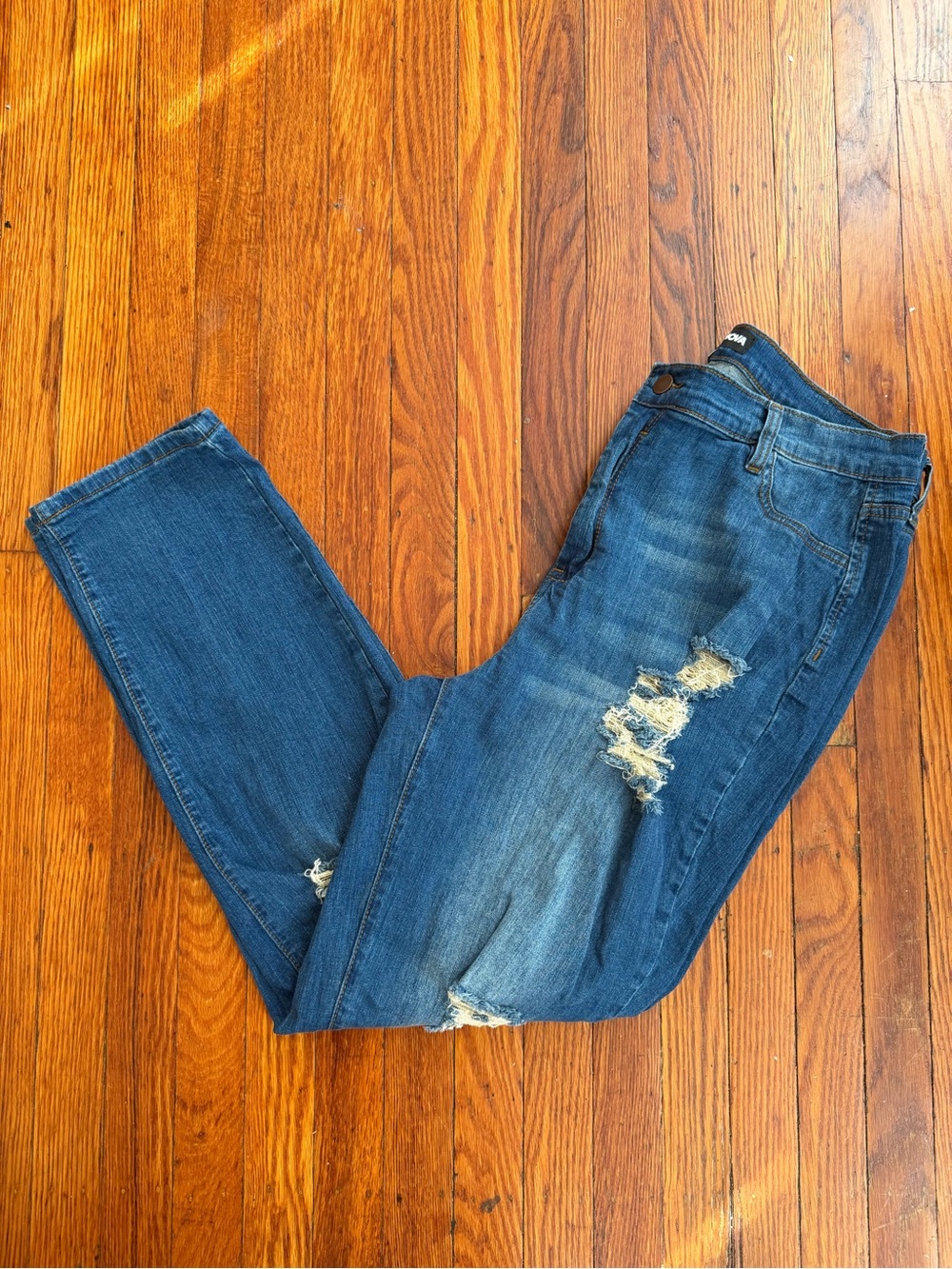 Distressed Denim Jeans